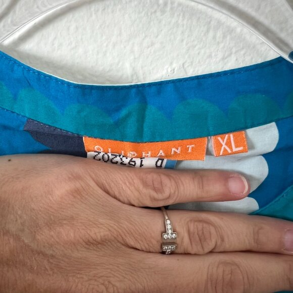 Oliphant Shirt Dress XL Meko Blue 100% cotton - Picture 3 of 7